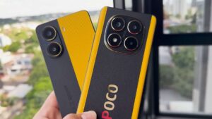 Poco X7 Pro Preto e Amarelo
