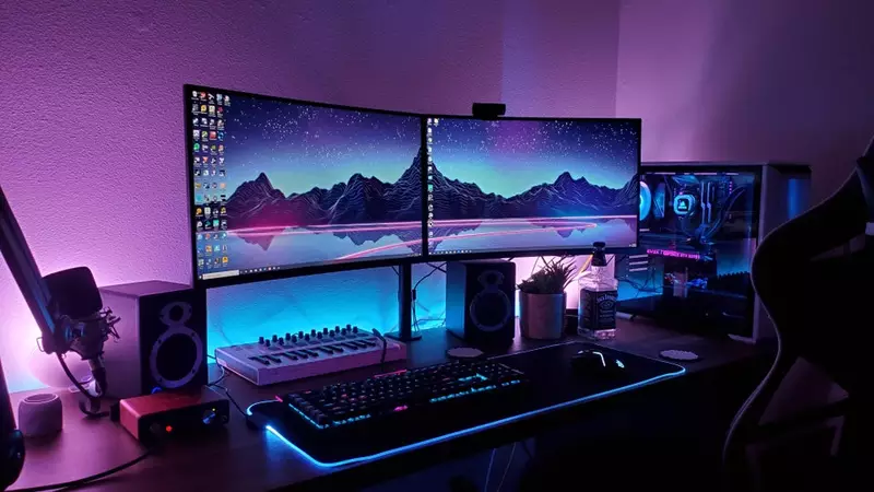 Setup gamer para aprender a como montar um PC gamer